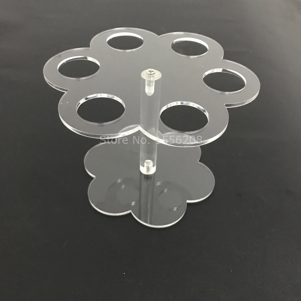 Подставка акриловая для мороженого с 6 отверстиями диаметр 30 мм|Стойки| |