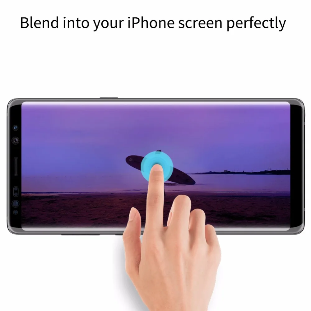 Примечание 8 3D DS+ Max полное покрытие для samsung Galaxy Note 8 закаленное стекло экран протектор круглый край Nilkin HD стеклянная плёнка