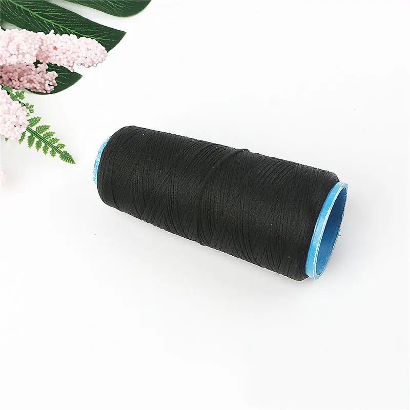 Black 300 м/Roll 10 цвета нейлон катушки эластичный шнур шелк экран цветок материал связали лепесток нитки DIY флорист ручной работы интимные аксессуары - Цвет: Black