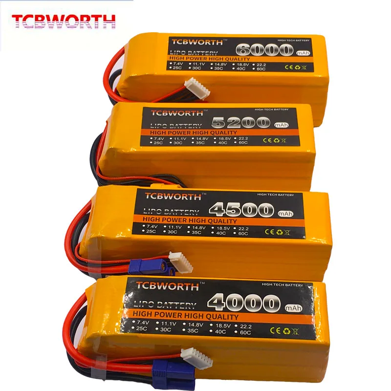 Игрушки с дистанционным управлением LiPo Батарея 6S 22 2 в 1500 2200 2800 3300 4000 мА/ч 30C 40C для
