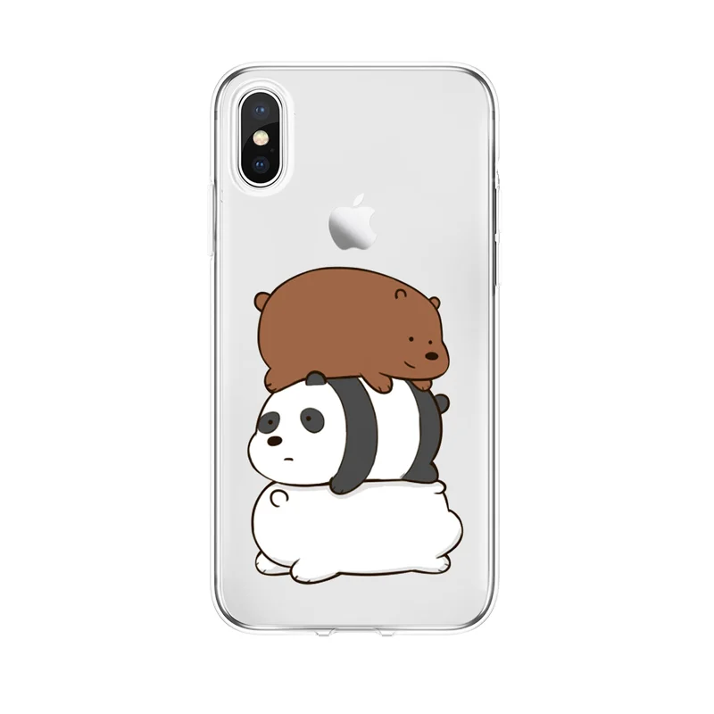 Panda TPU Case For iPhone SE 2020 6 6S 7 8 Plus 11 Pro X XR XS Max Xiaomi Mi A3 9 Lite cc9e Redmi Note 5 Funda |