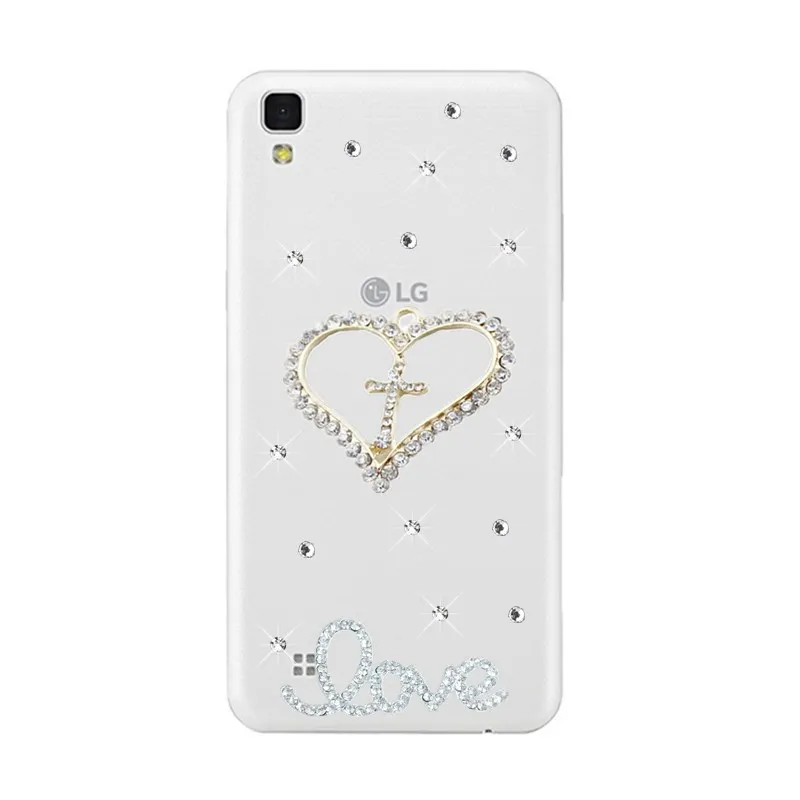 Для LG X power Case K220ds 2 M320 Чехлы новый любовный узор Стразы прозрачный чехол Funda Capa для 3