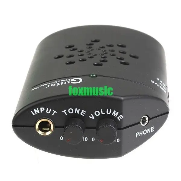 Портативный мини-гитарный усилитель W/Distortion Small Clip Headphone Amp 1 3 W черный | Спорт и