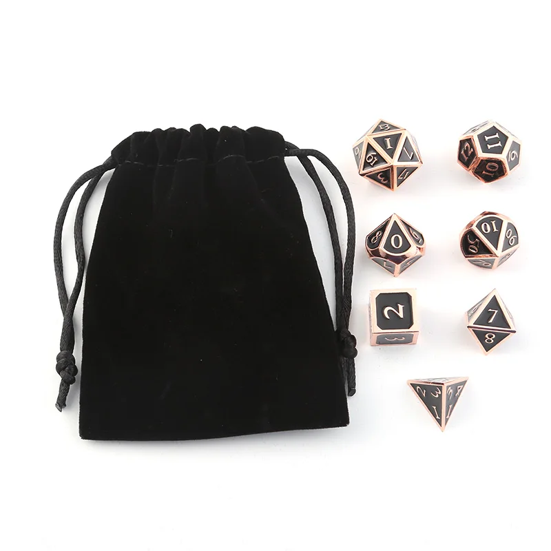 Креативные dnd металлические игральные кости ролевые игры игральные кости 7-Piece барная Питьевая вечерние настольные ролевые игры настольные развлекательные продукты