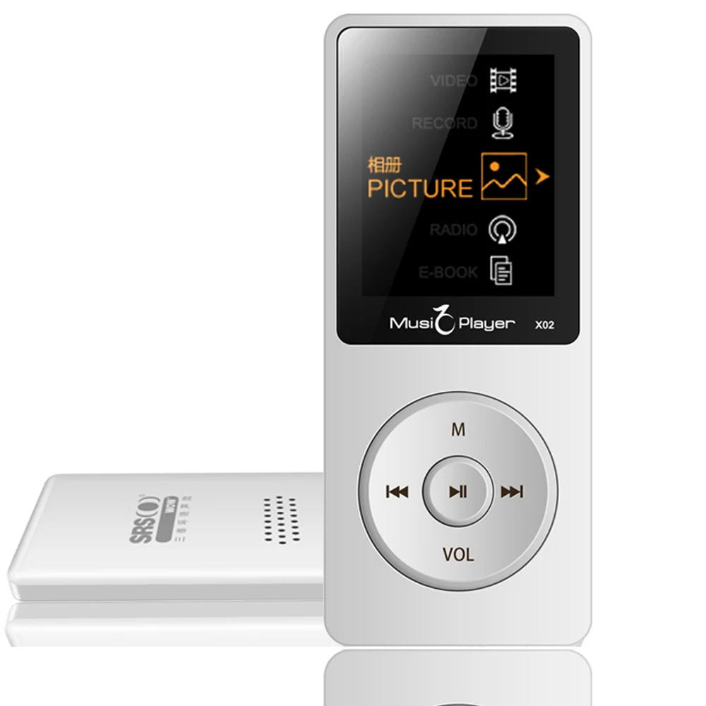IQQ X02 MP3 музыкальный плеер с динамиком английский язык слушать обучение без потерь качество звука поддержка 64 ГБ карта 80 часов MP3 HiFi плеер