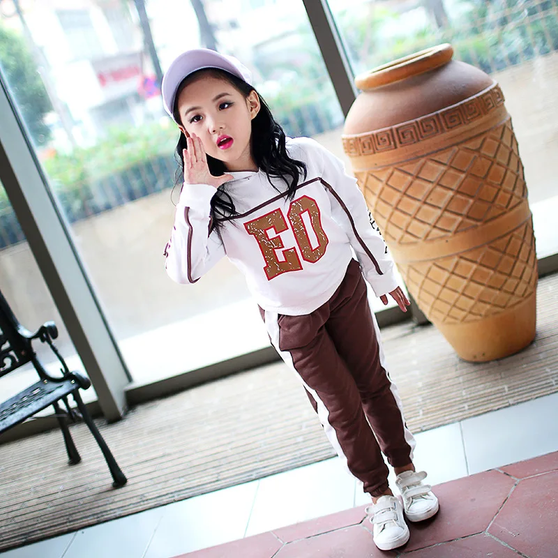 Костюм спортивный детский в стиле хип хоп кофта с капюшоном надписью и штаны