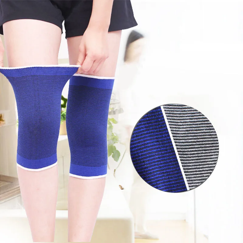 1 шт. Хлопковые вязаные эластичные теплые спортивные наколенники для баскетбола