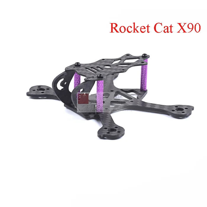 Углеродное волокно SKYSTARS FPV Rocket Cat X90 Frame Kit F3/F4 Flight Control Freestyle 90 мм Framework Rack f RC Racing