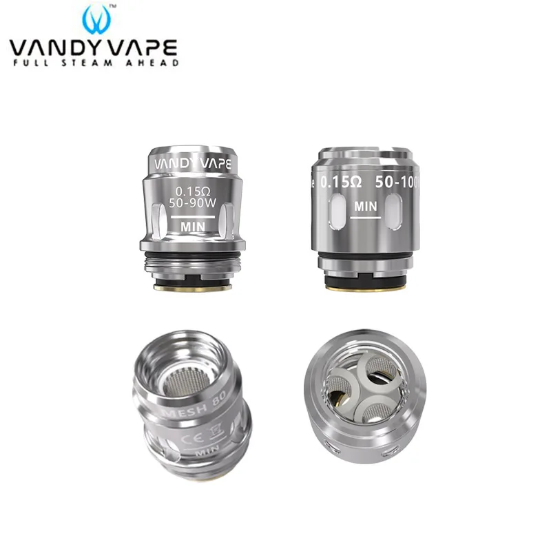 Оригинальная катушка Vandy vwell 4 шт./лот одна сетчатая 0 15 Ом и тройная для Vape Swell Tank