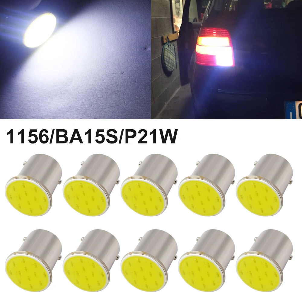 BOODLIED 1156 BA15S P21W Светодиодная лампа COB 12 В чипы светодиодный для автомобиля