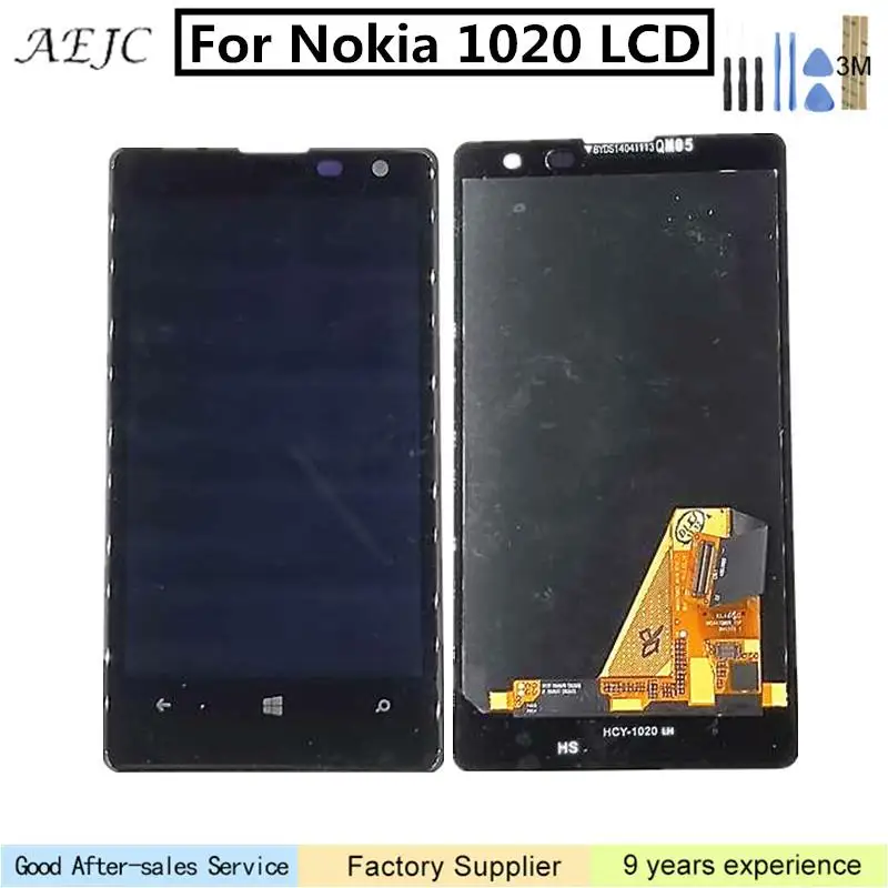 4 5 дюйма для Nokia Lumia 1020 ЖК дисплей дигитайзер сенсорный датчик экрана в сборе