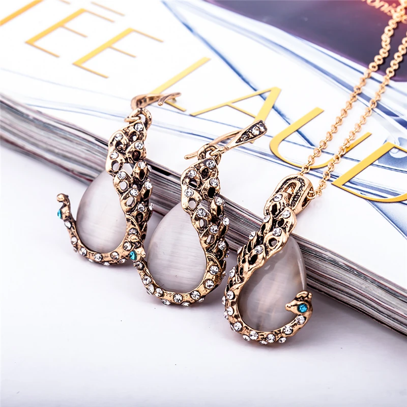 1 комплект женский ювелирный из колье и серёг | Украшения аксессуары