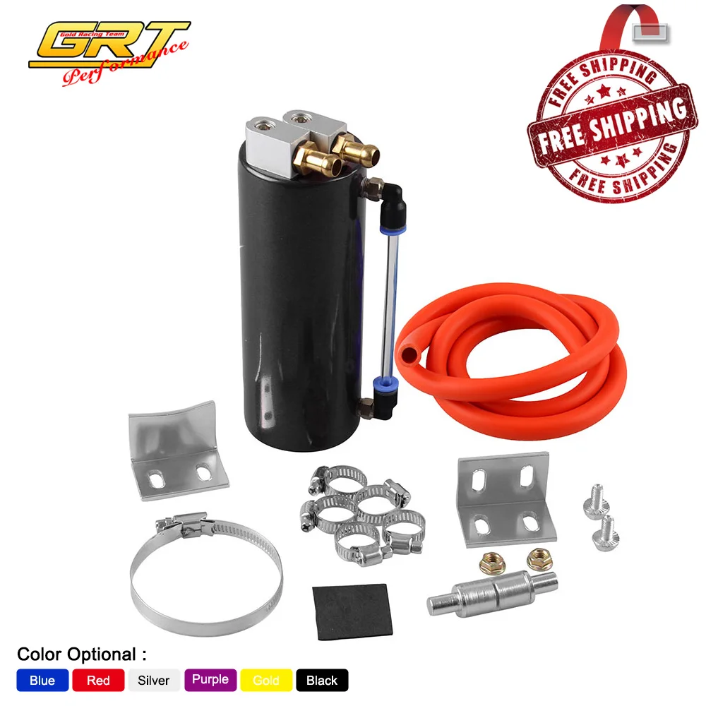 GRT-Бесплатная доставка алюминиевый бак для гонок 350 мл Круглый резервуар масла