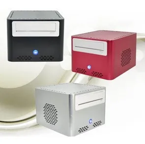 Американский e-q7 алюминиевый itx чехол для компьютера Стандартный оптический привод 3,5 Жесткий диск Высокое разрешение htpc чехол для компьютера