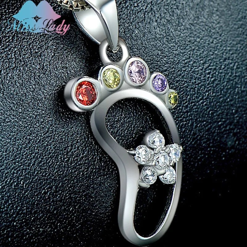 Miss Lady циркониевые ожерелья и кулоны для детской ноги 2017 новая мода массивные