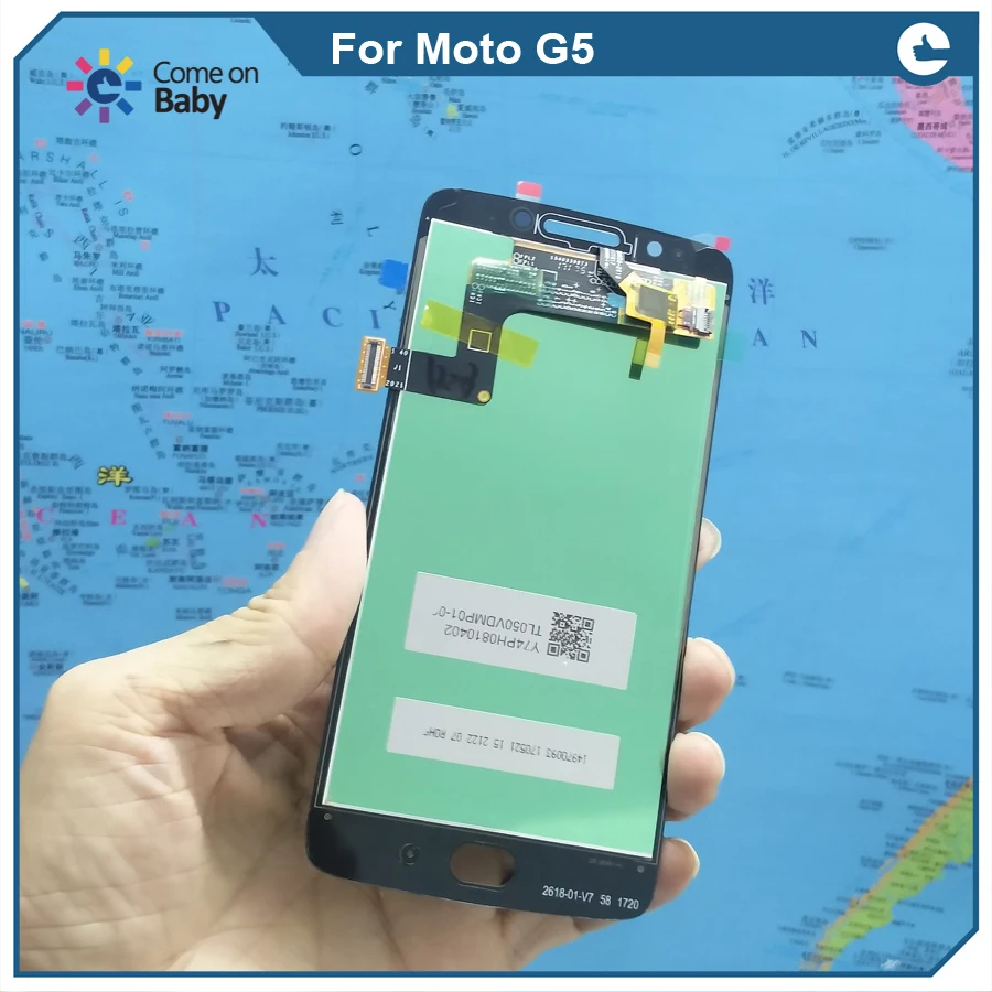 Новое поступление для MOTO G5 XT1672 XT1675 ЖК-дисплей + Сенсорная установка