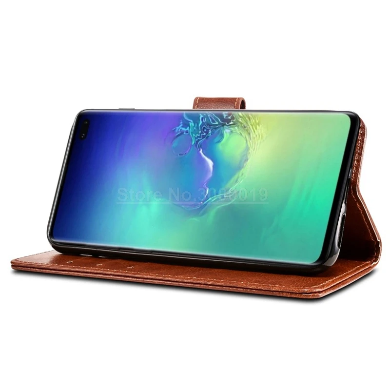 Чехол для Samsung S10 Plus чехол S10Plus книжка кошелек искусственная кожа сумка флип кейс