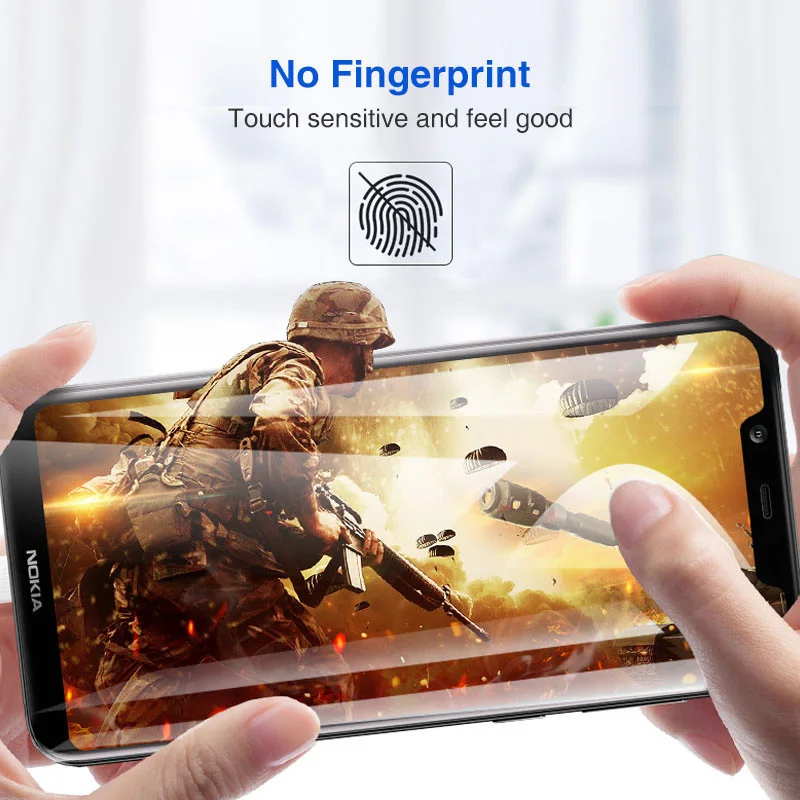 9D полное покрытие из закаленного стекла для nokia 8 1 7 plus 9 9H протектор экрана glas