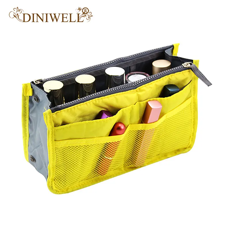 DINIWELL, Портативная сумка для хранения на двойной молнии, сумка-Органайзер, женская сумка для путешествий, сумка-Органайзер для косметики, Ipad