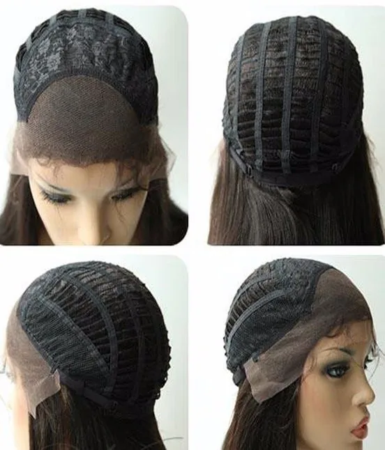 Полный Шнурок Человеческих Волос Парики Для Чернокожих Женщин Бразильского