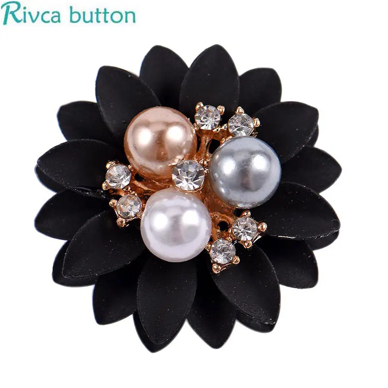 D04394 Rivca Snap Ginger Button 18 мм Цветок Модные ювелирные изделия кнопки кожаные браслеты