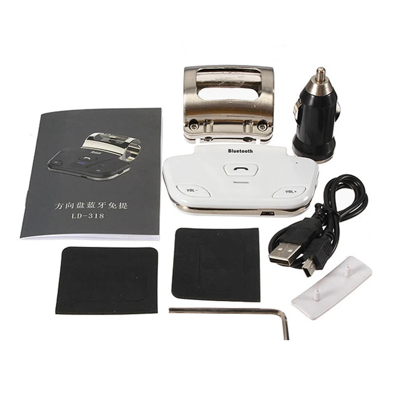 Handsfree Bluetooth Car Kit Multi-lingual 3.0 Adapter Speaker with charger On Steering wheel | Автомобили и мотоциклы