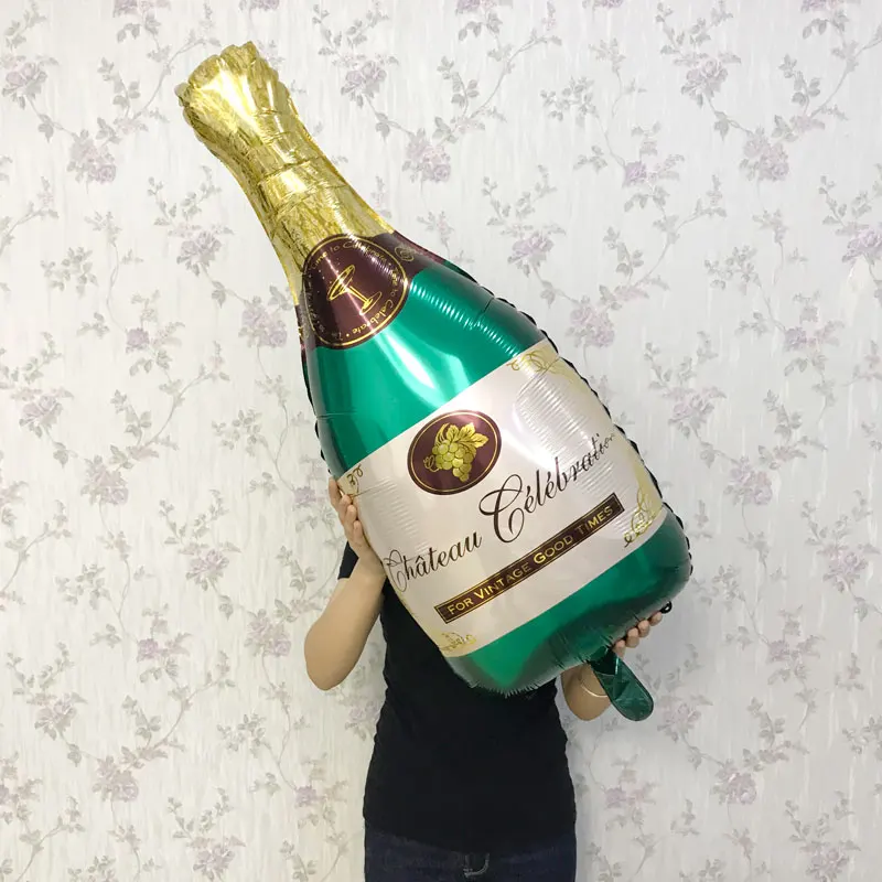 Champagne Bottle Свадебные шары для украшения невесты, чтобы быть воздушным шаром Mr Mrs украшения на свадьбу на день рождения курицы вечерние сувениры принадлежности для вечеринки-девичника - Цвет: Champagne Bottle