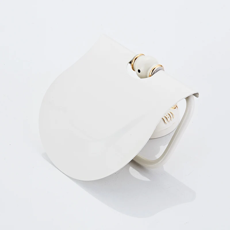 Держатель для туалетной бумаги Fapully алюминиевый держатель с белой отделкой