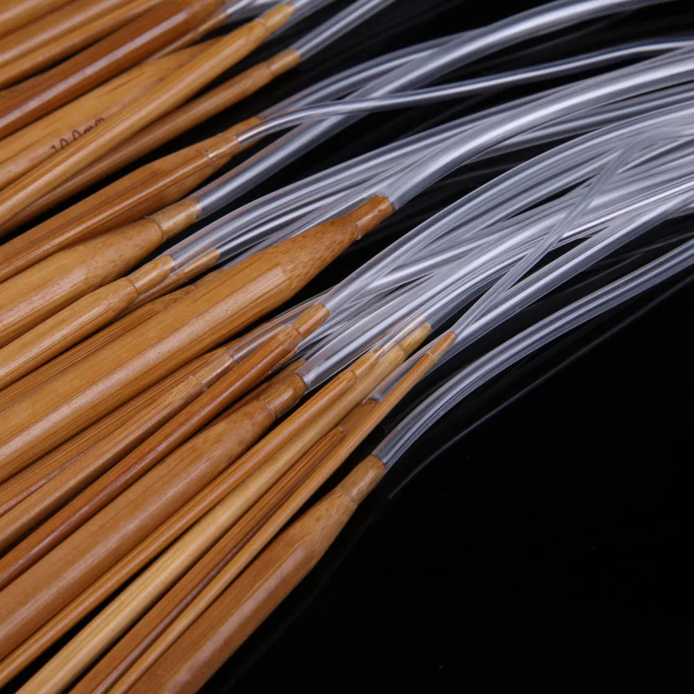 Круглые спицы для вязания 18 размеров крючки 2 0 мм 10 80 см длинные гладкая отделка