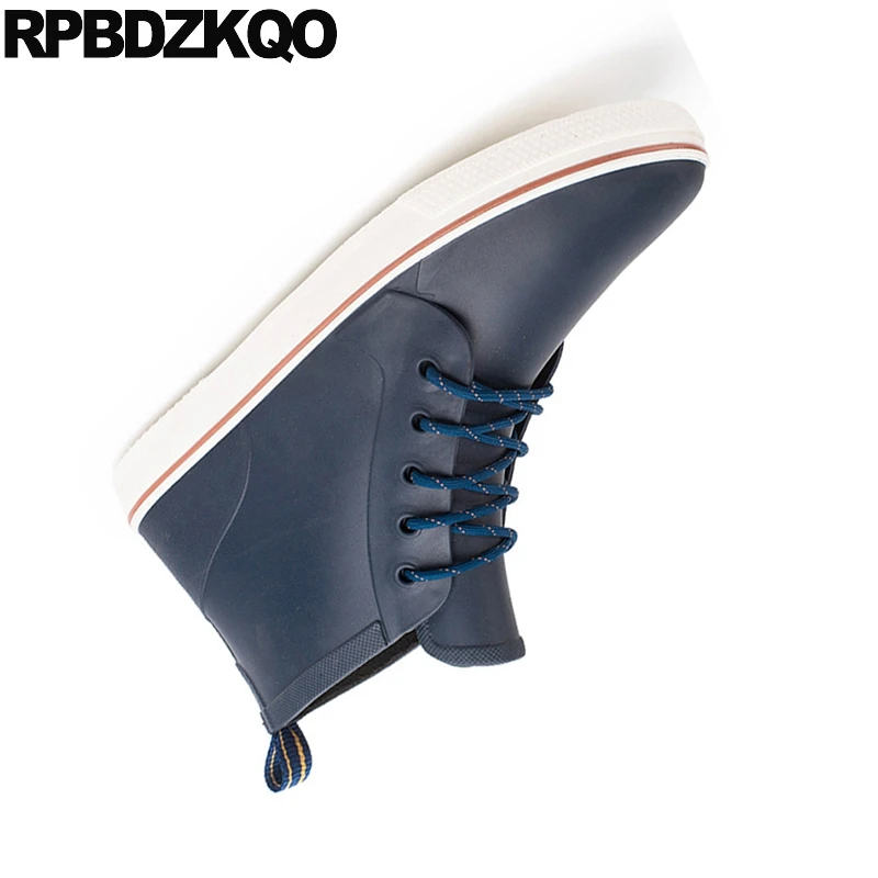 зимняя мужской зеленый галоши резиновые сапоги мужская плоские синий короткие