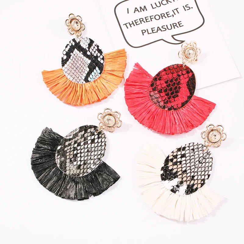 Lalynnlys Boho Эффектные серьги с кисточками в виде глаз для женщин и девочек, красочные серьги с бахромой, свадебные ювелирные изделия ручной работы, бижутерия E59561