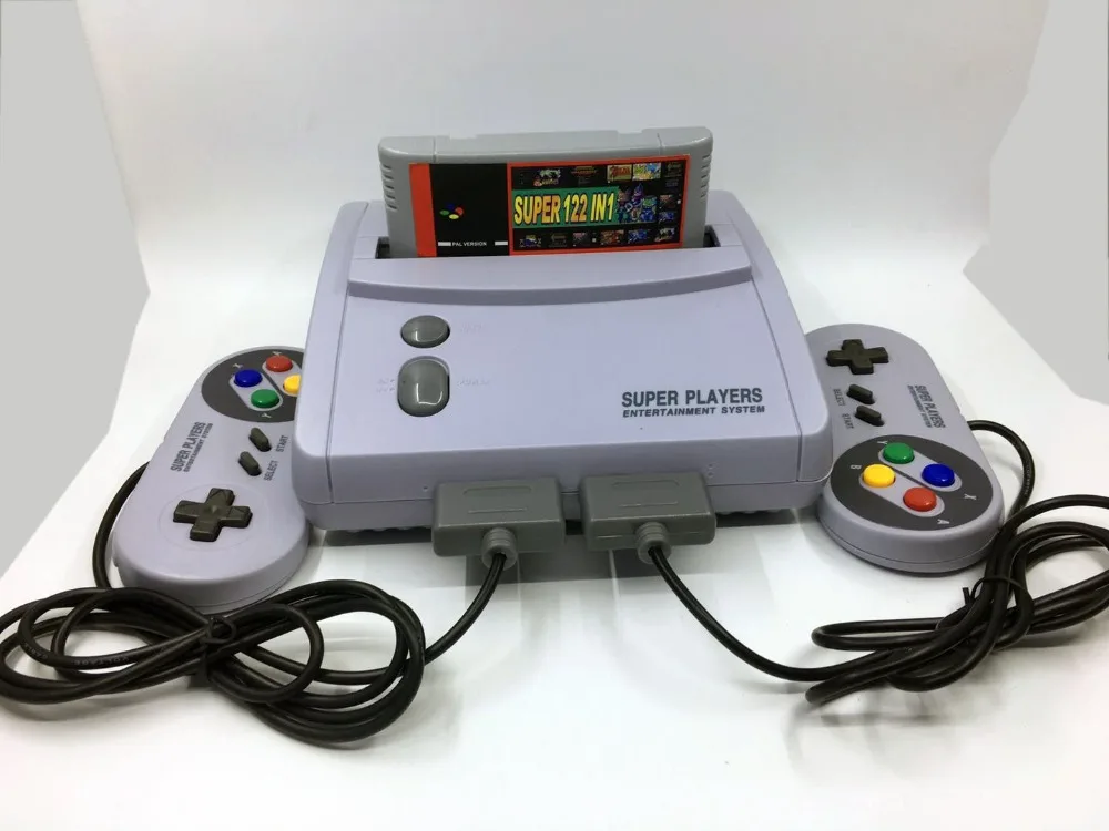 Тв видео игра PAL консоль для Snes 16 битных игр с 100 + 22 в 1 SNES игровой картридж (можно