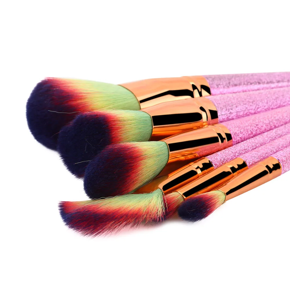 brochas maquillaje 6Pcs women fashion pink professional Makeup Brushes Set Foundation Powder Eyeshadow Eyeliner Lip Brush Tools | Красота и