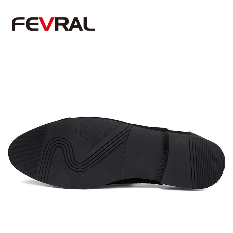 FEVRAL/Новинка 2020 года кожаная мужская обувь модная удобная повседневная Мужские