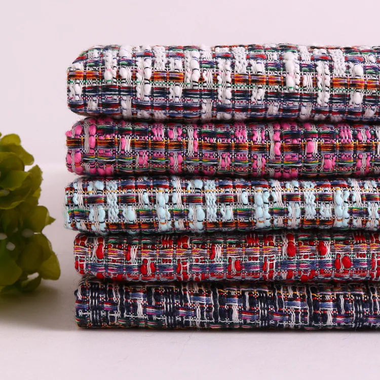 Окрашенная пряжа смешанного цвета твидовая ткань осенне зимнее пальто fabrics