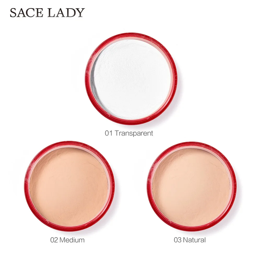 SACE LADY пудра для макияжа лица, 3 цвета, гладкая рассыпчатая пудра, полупрозрачная матовая пудра, стойкая косметика