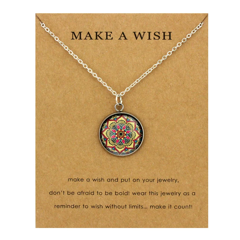 Йога OM медитация йоги Лотос Ом Асана семь Соединенных питание от растений Чокеры