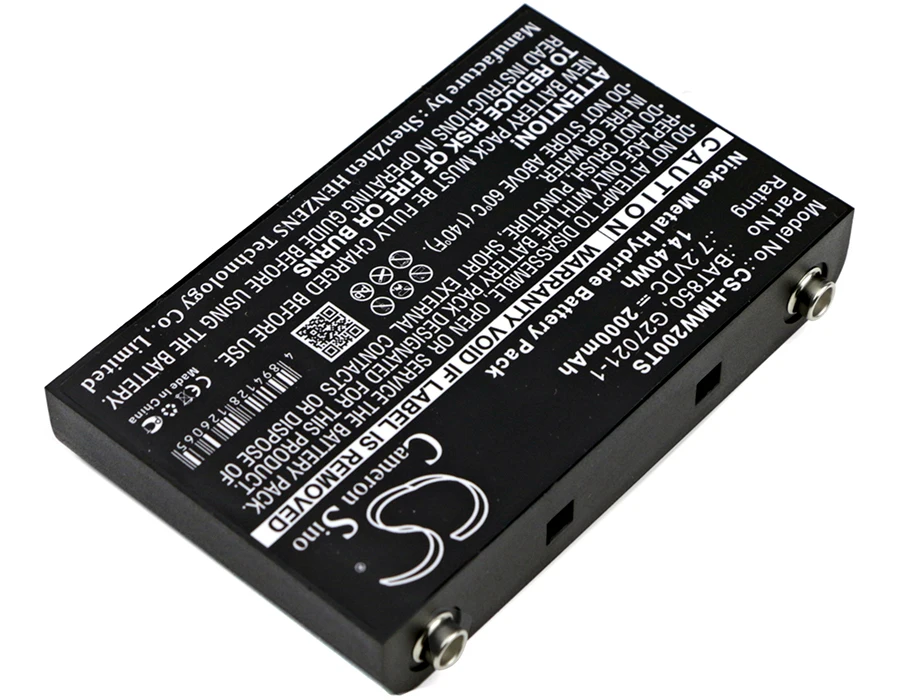 Аккумулятор Cameron Sino 2000 мАч BAT850 G27021 1 для базовых станций HME MB MB100 MB300ES Pro 850