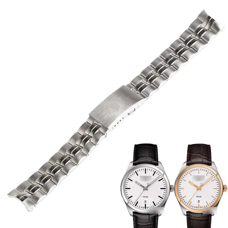 WENTULA Ремешки для наручных часов tissot PR100 T101.410A из нержавеющей стали одноцветные