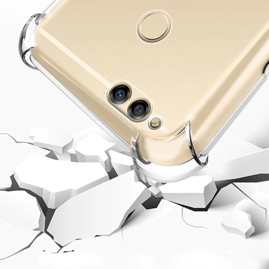 Модный Мягкий противоударный силиконовый чехол с четырьмя углами для Huawei play 7C