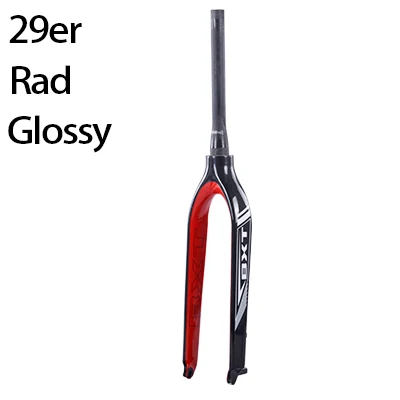 red 29er glossy Новинка! Ullicyc 2" /27,5"/2" дюймовая вилка для горного велосипеда, полностью углеродистая Передняя вилка для MTB велосипеда, дисковый тормоз, Карбоновая вилка - Цвет: red 29er glossy