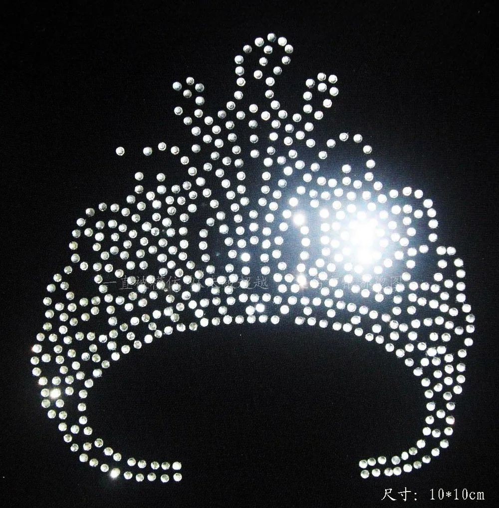 2 шт./лот серебро и золото императорская корона Горячая фиксация горный хрусталь