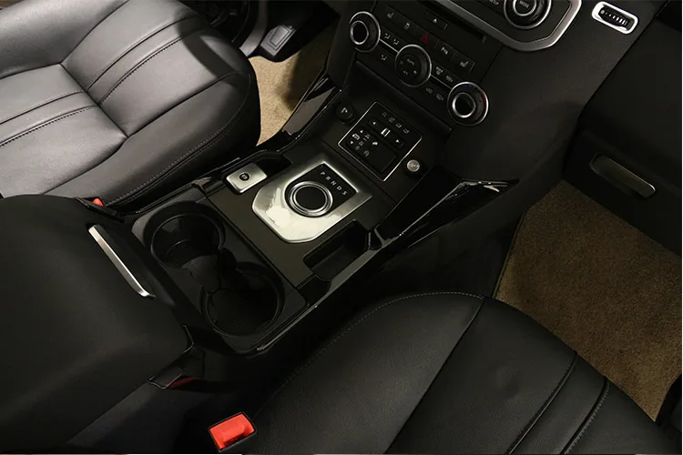 Для Land rover Discovery 4 LR4 2010- автомобиль ABS Матовый Серебристый глянец Черный центральная консоль декоративные полосы отделка 2 шт