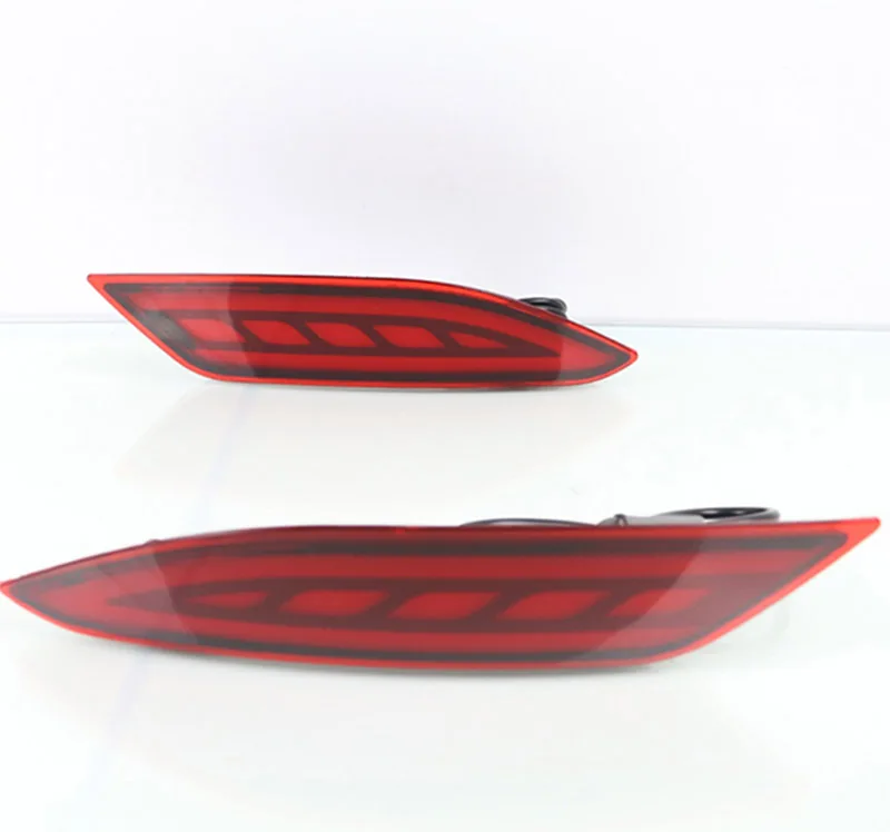 Red shell 2 шт. для Honda вариабельности сердечного ритма HR-V Многофункциональный светодиодный задний бампер светильник тормозной светильник сигнала поворота светильник отражатель - Цвет: Red shell