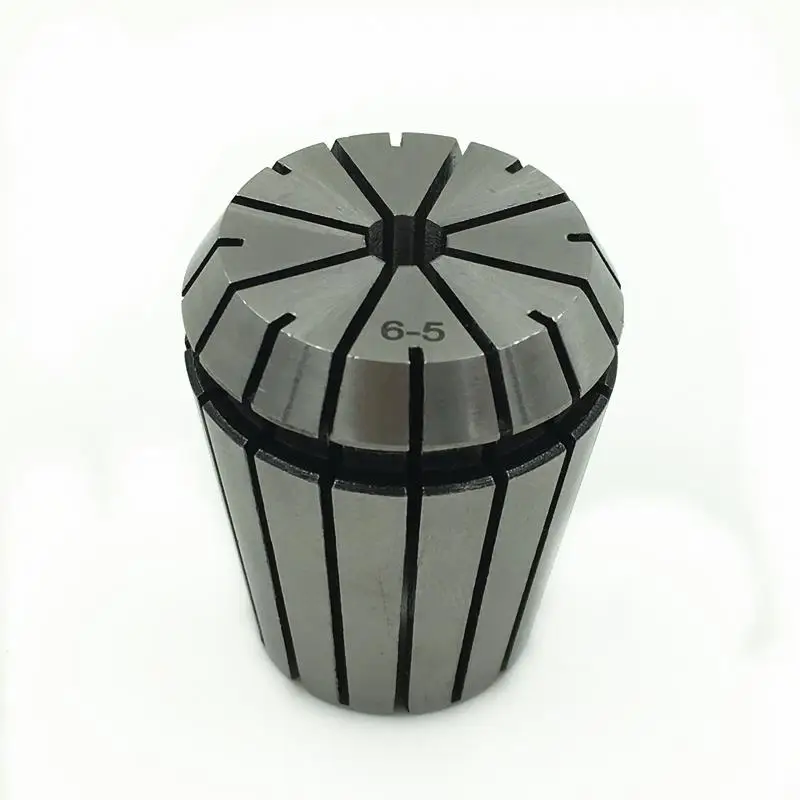 

ER32-6 . ER collet. Collet. Material: 65 Mn spring steel. Accuracy: 0.015mm. Clamping range: 5-6mm. Specifications: ER32-6
