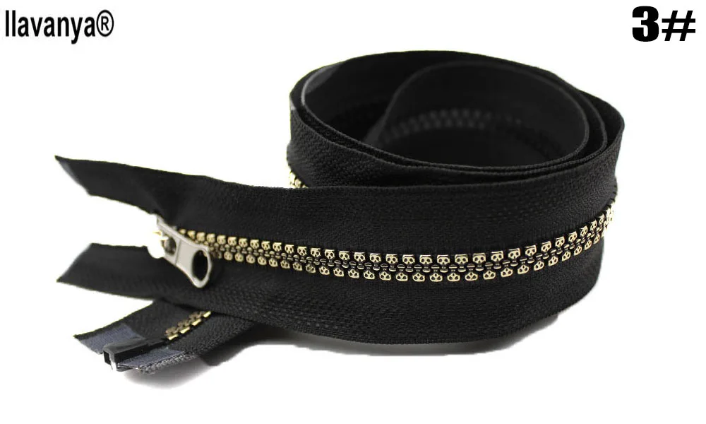 5 шт. в партии #80 см смолы Dynamic зубы Пластик молния для шитья открытый пальто