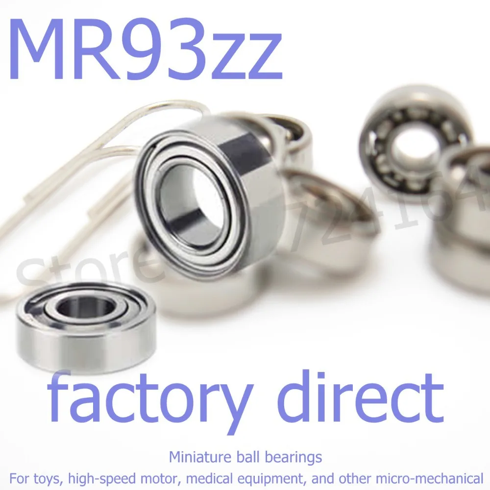 50 шт./лот MR93 Z MR93ZZ R-930ZZY04 WBC3-9ZZA 3*9*4 мм высококачественные товары Модель подшипника