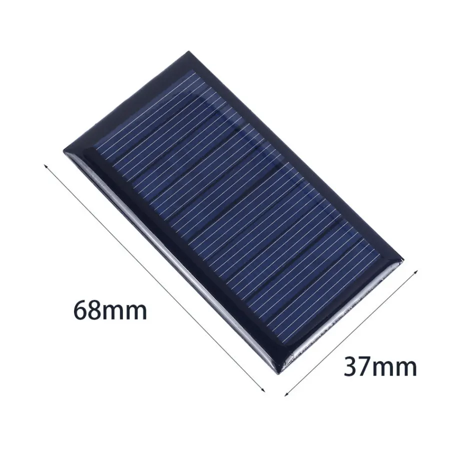 Мини 0 3 W 5V 60mA панель солнечных батарей поликристаллическая для аккумуляторов
