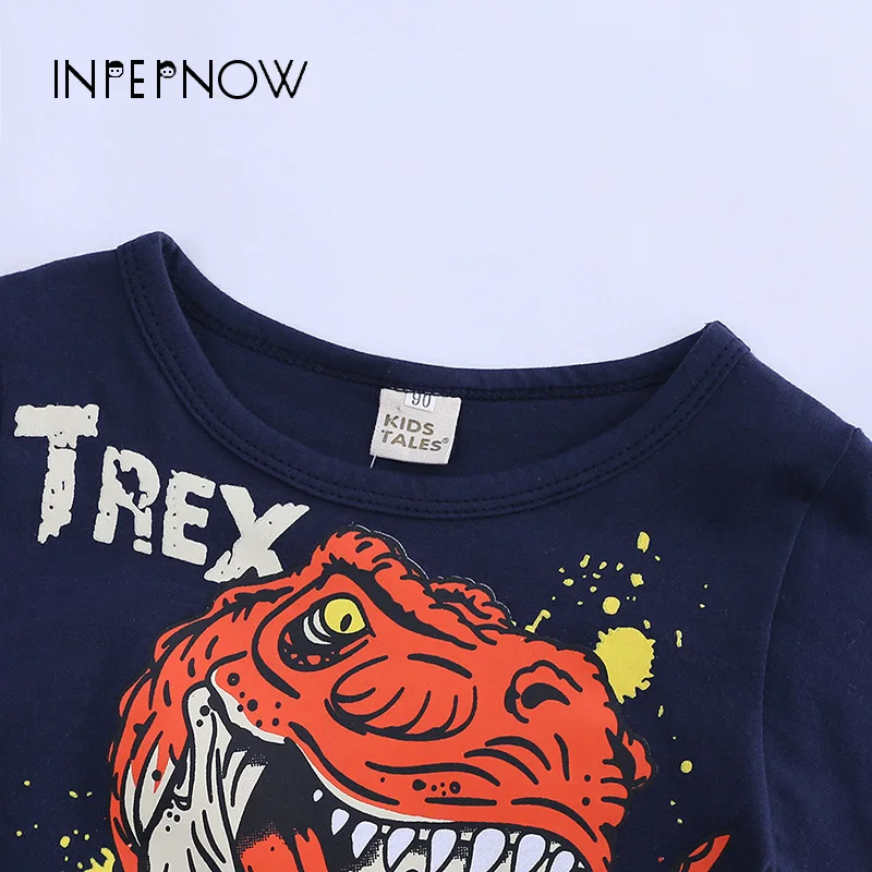INPEPNOW Boys T Shirt Summer 2019 Dinosaur Children's T-shirt for Girls Toddler Kids Tshirt Clothing Cotton Tops Tees DX-CZX255 |