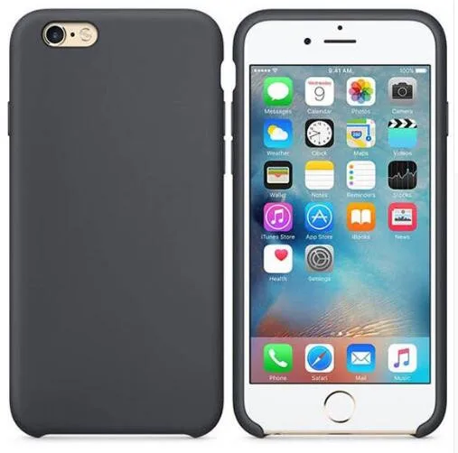 20 gray Хороший жидкий силиконовый однотонный чехол для IPhone X XS MAX XR Официальный чехол для IPhone 7 6s 6 8 Plus мягкая задняя крышка из ТПУ Fundas без логотипа - Цвет: 20 gray
